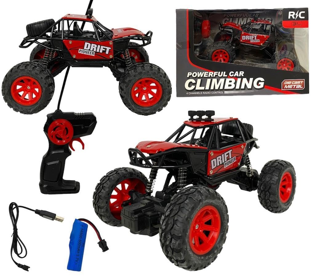 Off Road Monster Truck with High Speed Drift RC Car Toy Spray Rock Crawler