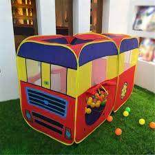 Baby Pop Up Bus Shaped Tent House | Foldable for Kids