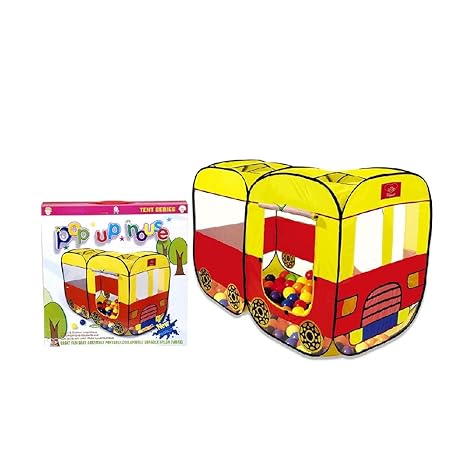 Baby Pop Up Bus Shaped Tent House | Foldable for Kids