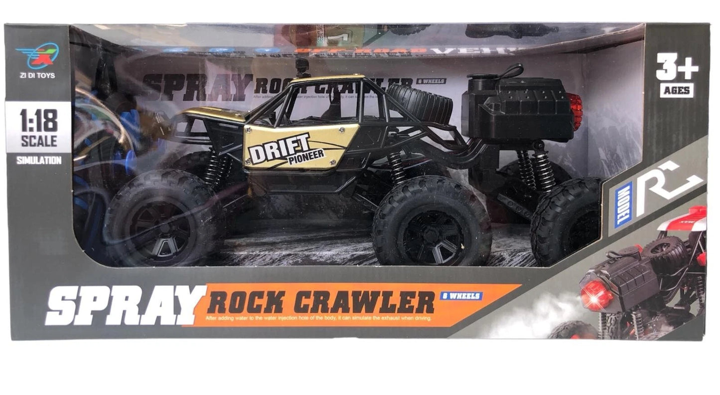Off Road Monster Truck with High Speed Drift RC Car Toy Spray Rock Crawler