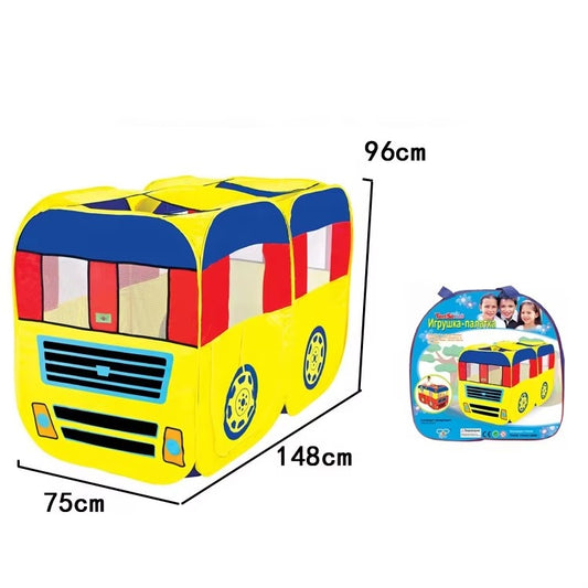 Baby Pop Up Bus Shaped Tent House | Foldable for Kids