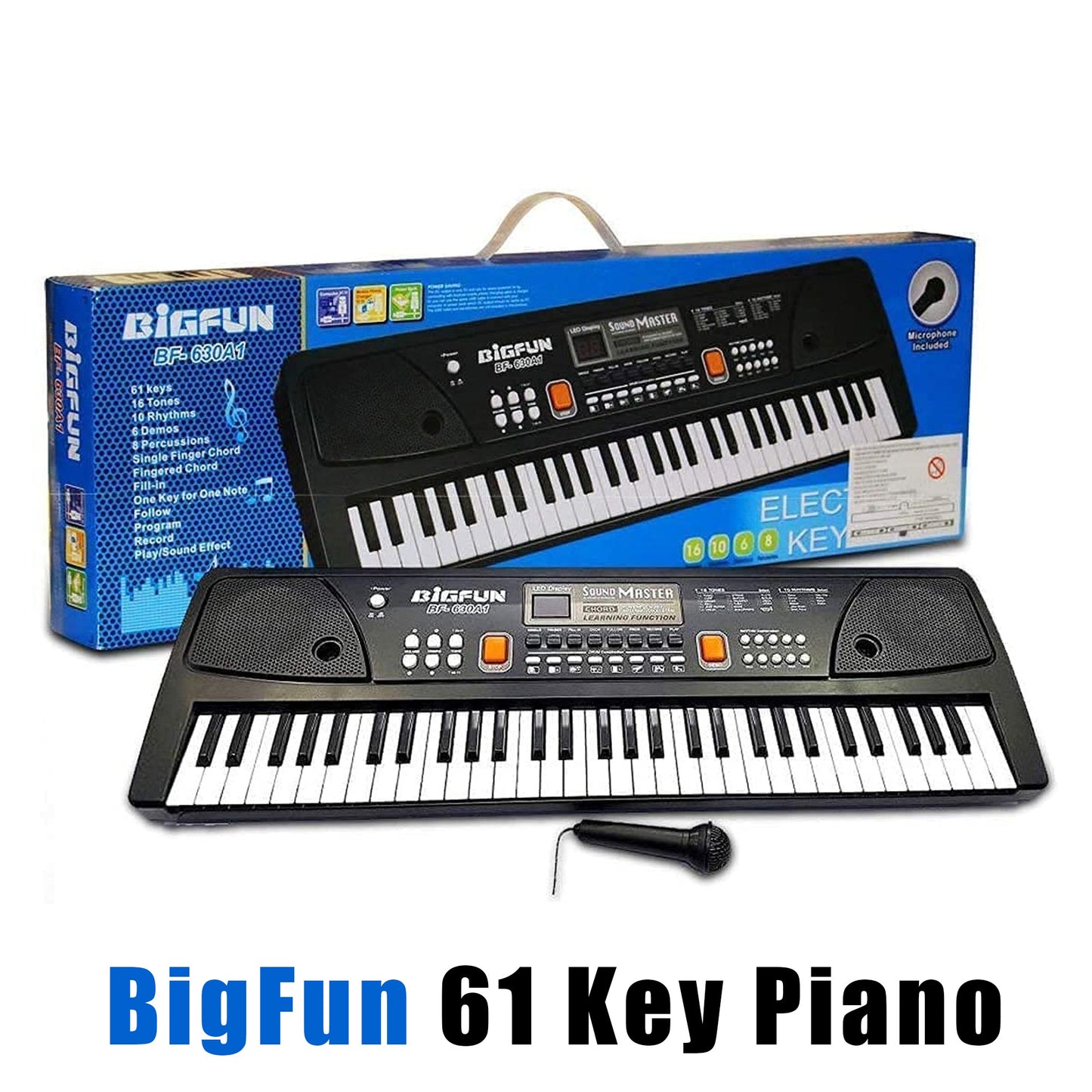 Electronic Piano Keyboard with LCD Display 61 Key