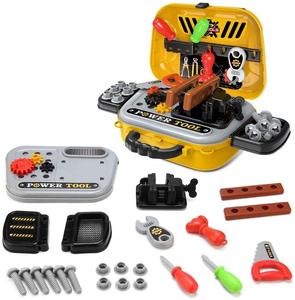Construction Tools Set Toy with Briefcase for kids