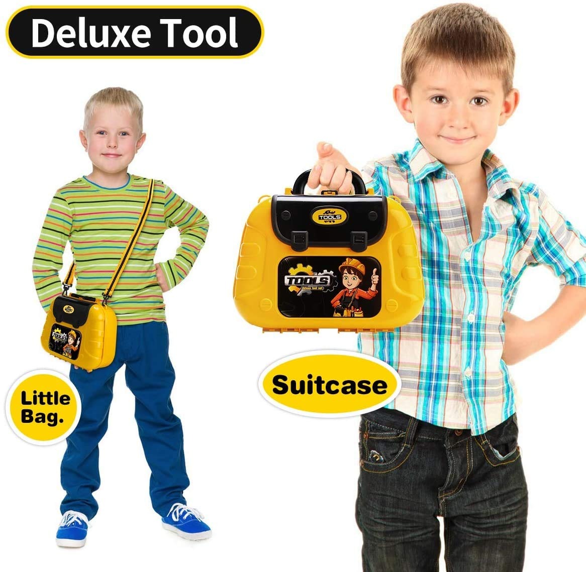 Construction Tools Set Toy with Briefcase for kids