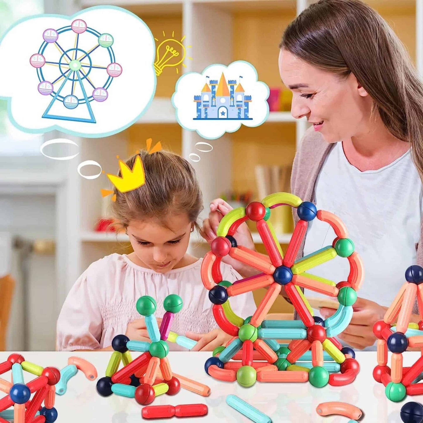 intelligent Magnetic Rod Puzzle For Kids